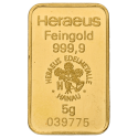 Koop een goudbaar van 5 gram bij Goudwisselkantoor