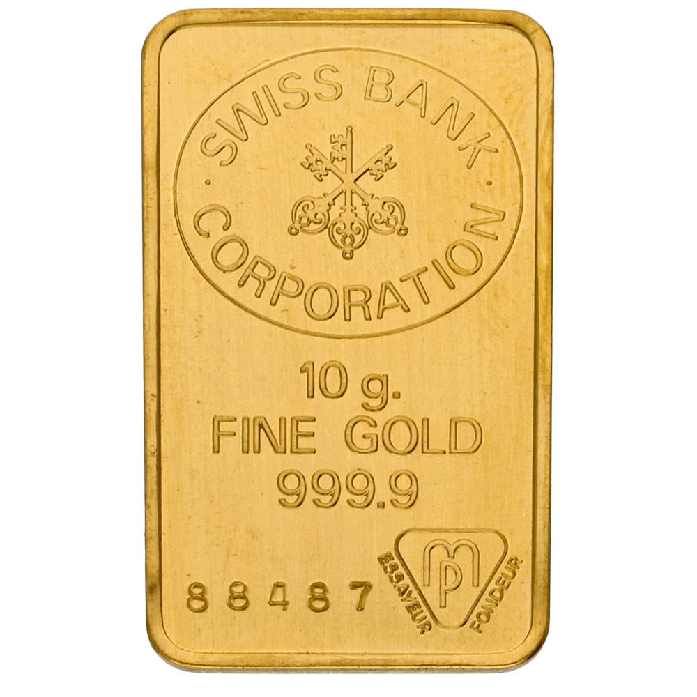 Koop een goudbaar van 10 gram Goudwisselkantoor