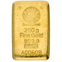 Koop een goudbaar van 250 gram bij Goudwisselkantoor
