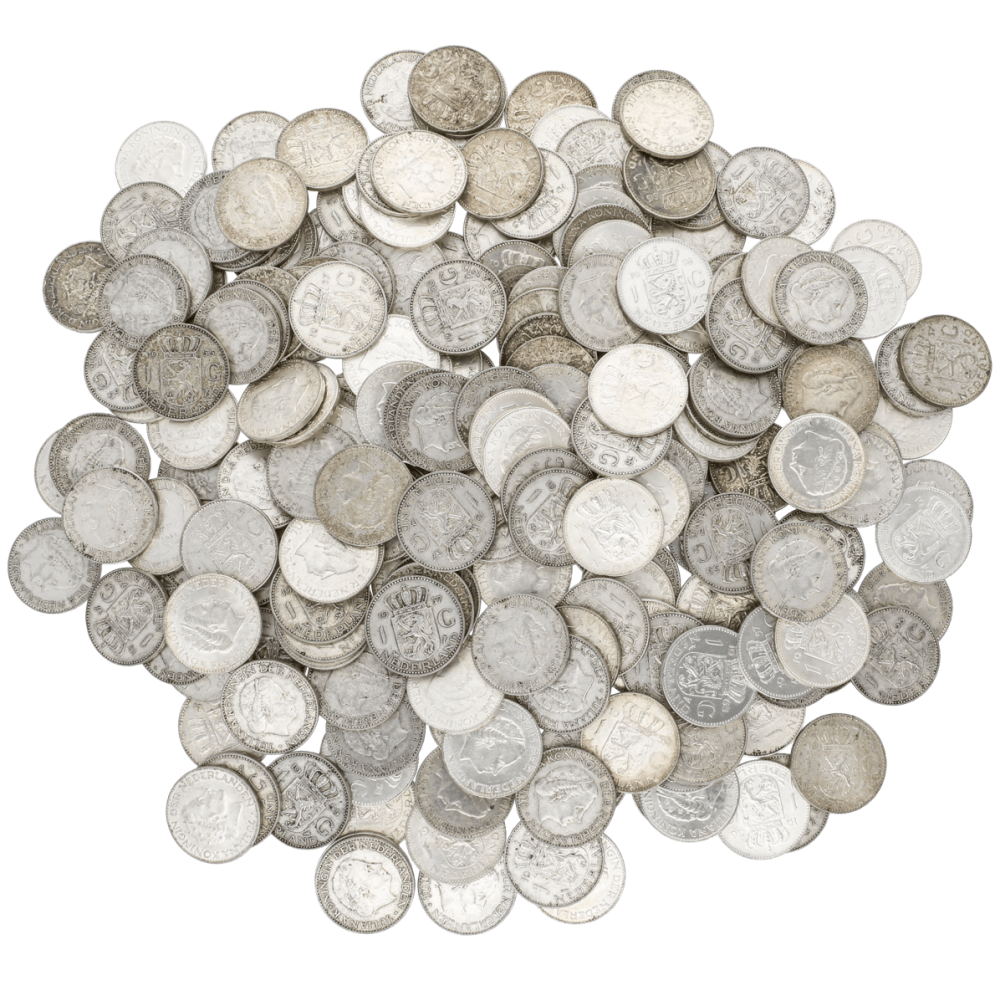 zweer Structureel Reinig de vloer Koop 5 kilo zilveren Nederlandse munten bij Goudwisselkantoor