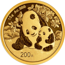 Koop de Gouden Panda 15 gram 2024 bij Goudwisselkantoor
