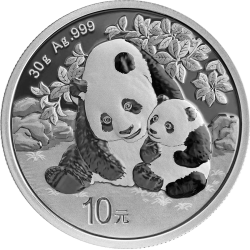 Koop de zilveren Panda van 30 gram bij Goudwisselkantoor