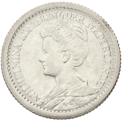 ½ gulden Wilhelmina Hermelijnen Mantel