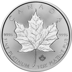 Koop de platina Maple Leaf 1 oz 2025 bij Goudwisselkantoor